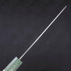 Santoku Blue Super Polished Maple Green Handle 180mm-[Musashi]-[Japanese-Kitchen-Knives]