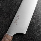 Santoku Blue Super Polished Maple Handle 180mm (7”)-[Musashi]-[Japanese-Kitchen-Knives]