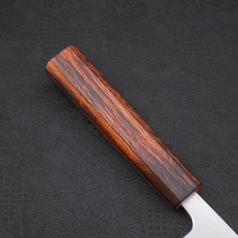 Santoku Blue Super Polished Sumi Urushi Handle 165mm-[Musashi]-[Japanese-Kitchen-Knives]