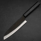 Santoku Blue Steel #2 Kurouchi Dark Blue Urushi Handle 165mm-[Musashi]-[Japanese-Kitchen-Knives]