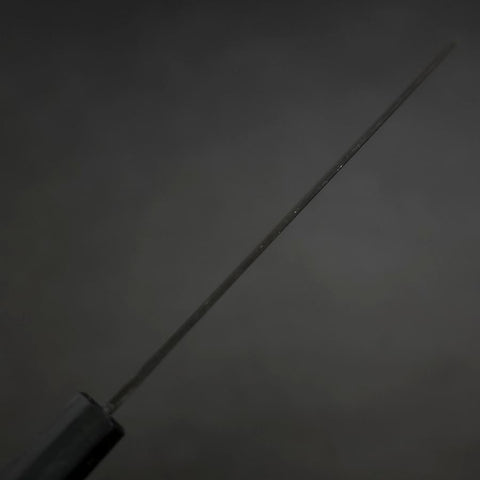 Santoku Blue Steel #2 Kurouchi Dark Blue Urushi Handle 165mm-[Musashi]-[Japanese-Kitchen-Knives]