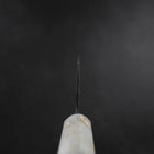 Santoku Blue Steel #2 Kurouchi Ocean Black White Gold Handle 165mm-[Musashi]-[Japanese-Kitchen-Knives]