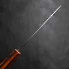 Santoku Blue Steel #2 Kurouchi Sumi Urushi Handle 165mm-[Musashi]-[Japanese-Kitchen-Knives]