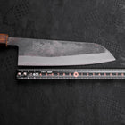 Santoku Blue Steel #2 Kurouchi Sumi Urushi Handle 165mm-[Musashi]-[Japanese-Kitchen-Knives]