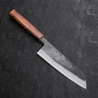 Santoku Blue Steel #2 Kurouchi Sumi Urushi Handle 165mm-[Musashi]-[Japanese-Kitchen-Knives]