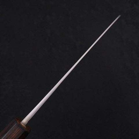 Santoku Blue Steel #2 Nashiji Stainless Clad Sumi Urushi Handle 165mm-[Musashi]-[Japanese-Kitchen-Knives]
