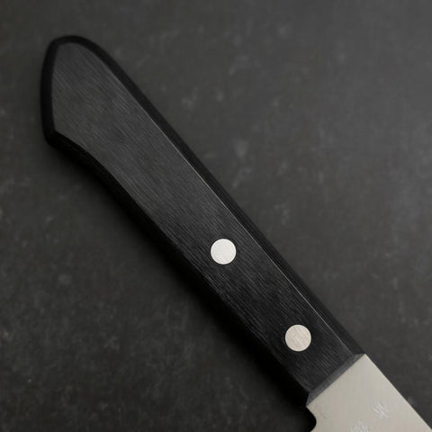 Santoku Blue Steel #2 Polished Western Handle 165mm-[Musashi]-[Japanese-Kitchen-Knives]