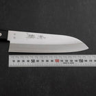 Santoku Blue Steel #2 Polished Western Handle 165mm-[Musashi]-[Japanese-Kitchen-Knives]