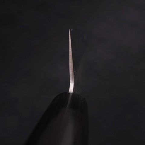 Santoku Blue Steel #2 Tsuchime Stainless Clad Western Handle 170mm-[Musashi]-[Japanese-Kitchen-Knives]