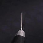 Santoku Blue Steel #2 Tsuchime Stainless Clad Western Handle 175mm-[Musashi]-[Japanese-Kitchen-Knives]