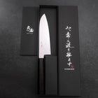 Santoku Chromax Polished Buffalo Ebony Handle 170mm-[Musashi]-[Japanese-Kitchen-Knives]