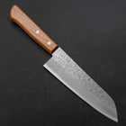 Santoku Chromax Tsuchime Brown Western Handle 165mm (6.5”)-[Musashi]-[Japanese-Kitchen-Knives]