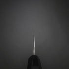Santoku Cobalt Stainless HRC62 Kurouchi Damascus Buffalo Ebony Handle 165mm-[Musashi]-[Japanese-Kitchen-Knives]