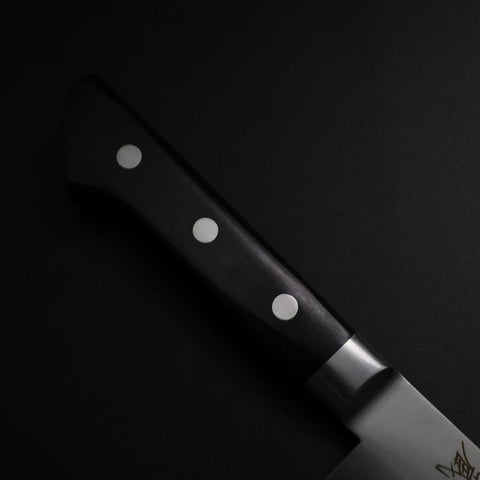 Santoku Molybdenum Polished Western Black Handle 175mm-[Musashi]-[Japanese-Kitchen-Knives]