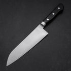 Santoku Molybdenum Polished Western Black Handle 180mm (7”)-[Musashi]-[Japanese-Kitchen-Knives]