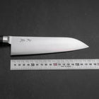 Santoku Molybdenum Polished Western Black Handle 180mm (7”)-[Musashi]-[Japanese-Kitchen-Knives]