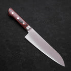 Santoku Molybdenum Polished Western Mahogany Handle 180mm (7”)-[Musashi]-[Japanese-Kitchen-Knives]