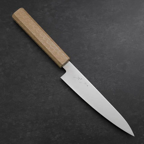 Santoku & Petty Chromax Lucida Manico Urushi Bianco Urushi Sakura Set
