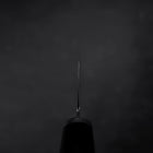 Santoku SG-2 Black Damascus Western Ebony Handle 180mm (7”)-[Musashi]-[Japanese-Kitchen-Knives]