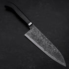 Santoku SG-2 Black Damascus Western Ebony Handle 180mm (7”)-[Musashi]-[Japanese-Kitchen-Knives]