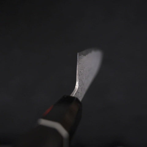 Santoku SG-2 Damascus Buffalo Ebony Handle 165mm (6.5”)-[Musashi]-[Japanese-Kitchen-Knives]
