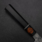 Santoku SG-2 Damascus Ebony Handle 165mm-[Musashi]-[Japanese-Kitchen-Knives]