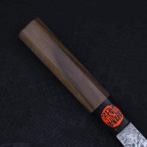Santoku SG-2 Damascus Walnut Handle 165mm-[Musashi]-[Japanese-Kitchen-Knives]