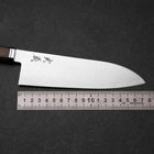 Santoku SG-2 Damascus Western Golden Ebony Handle 180mm-[Musashi]-[Japanese-Kitchen-Knives]