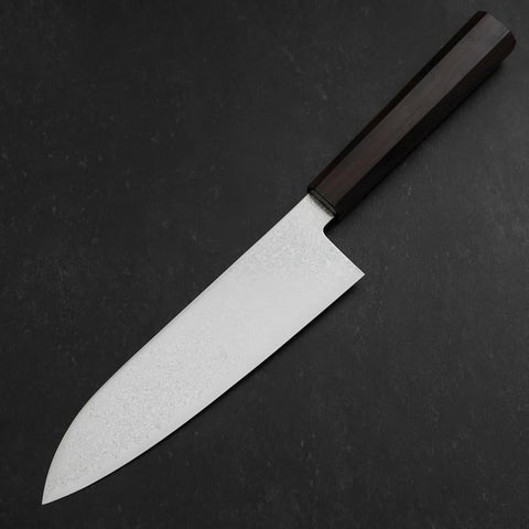 Santoku SG-2 Nickel Damascus Ebony Handle 180mm-[Musashi]-[Japanese-Kitchen-Knives]