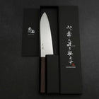 Santoku SG-2 Nickel Damascus Ebony Handle 180mm-[Musashi]-[Japanese-Kitchen-Knives]