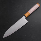 Santoku SG-2 Polished Yellow Maple Handle 180mm-[Musashi]-[Japanese-Kitchen-Knives]