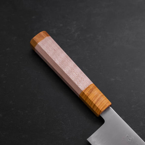 Santoku SG-2 Polished Yellow Maple Handle 180mm-[Musashi]-[Japanese-Kitchen-Knives]