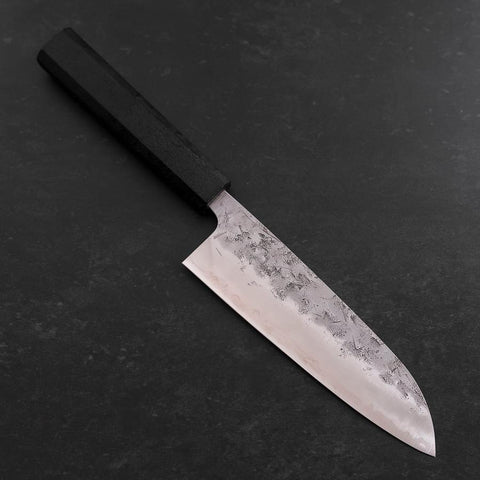 Santoku SLD Nashiji Washi Black Ishime Handle 165mm (6.5”)-[Musashi]-[Japanese-Kitchen-Knives]