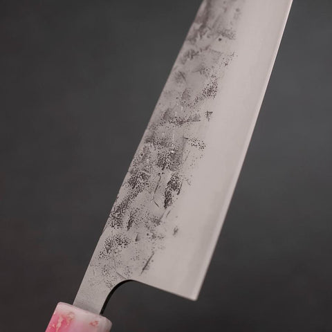 Santoku SLD Nashiji Washi Ocean Sakura Rose Gold Handle 165mm-[Musashi]-[Japanese-Kitchen-Knives]