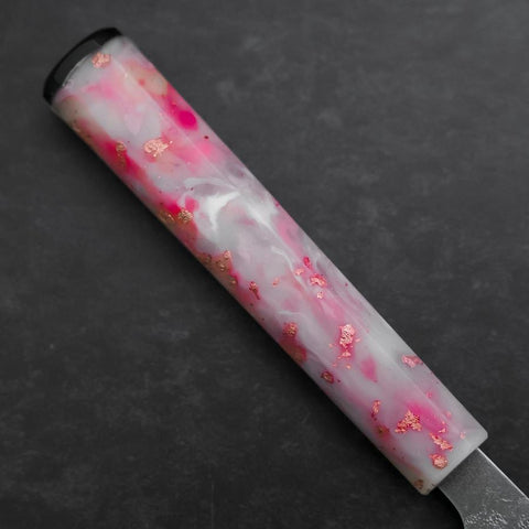 Santoku SLD Nashiji Washi Ocean Sakura Rose Gold Handle 165mm-[Musashi]-[Japanese-Kitchen-Knives]