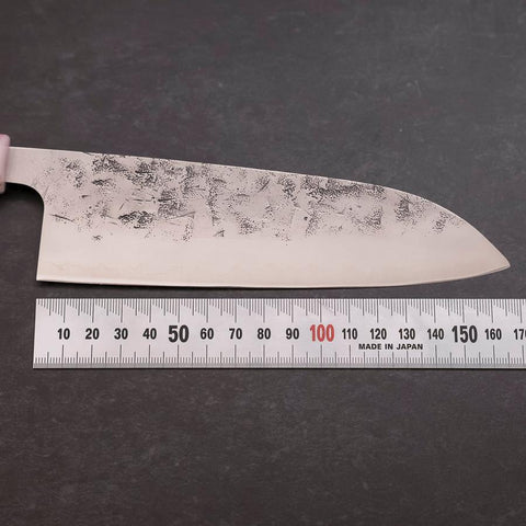 Santoku SLD Nashiji Washi Ocean Sakura Rose Gold Handle 165mm-[Musashi]-[Japanese-Kitchen-Knives]