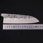 Santoku SLD Nashiji Washi Purple Urushi Handle 165mm (6.5”)-[Musashi]-[Japanese-Kitchen-Knives]