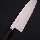 Santoku SLD Wave Nickel Damascus Buffalo Ebony Handle 165mm-[Musashi]-[Japanese-Kitchen-Knives]