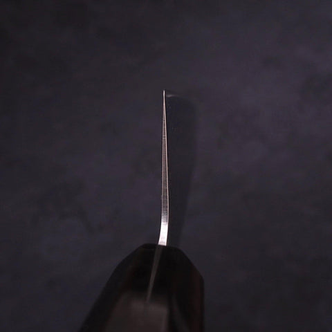 Santoku SLD Wave Nickel Damascus Buffalo Ebony Handle 165mm-[Musashi]-[Japanese-Kitchen-Knives]