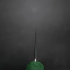 Santoku SLD Wave Nickel Damascus Green Urushi Handle 165mm-[Musashi]-[Japanese-Kitchen-Knives]