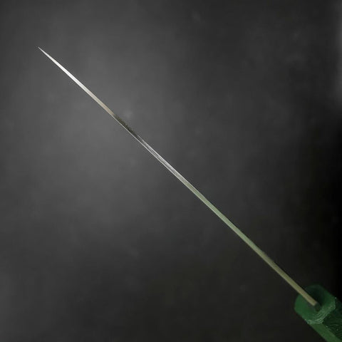 Santoku SLD Wave Nickel Damascus Green Urushi Handle 165mm-[Musashi]-[Japanese-Kitchen-Knives]