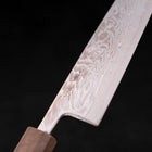 Santoku SLD Wave Nickel Damascus White Urushi Handle 165mm-[Musashi]-[Japanese-Kitchen-Knives]