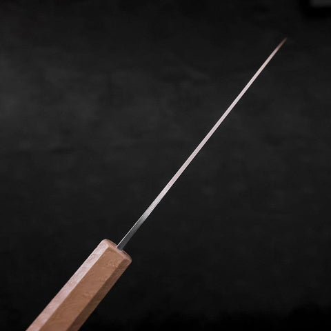 Santoku SLD Wave Nickel Damascus White Urushi Handle 165mm-[Musashi]-[Japanese-Kitchen-Knives]