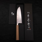Santoku SLD Wave Nickel Damascus White Urushi Handle 165mm-[Musashi]-[Japanese-Kitchen-Knives]