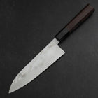 Santoku Silver Steel #3 Damascus Buffalo Wenge Handle 180mm (7”)-[Musashi]-[Japanese-Kitchen-Knives]