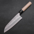 Santoku Silver Steel #3 Nashiji Buffalo Magnolia Handle 165mm-[Musashi]-[Japanese-Kitchen-Knives]