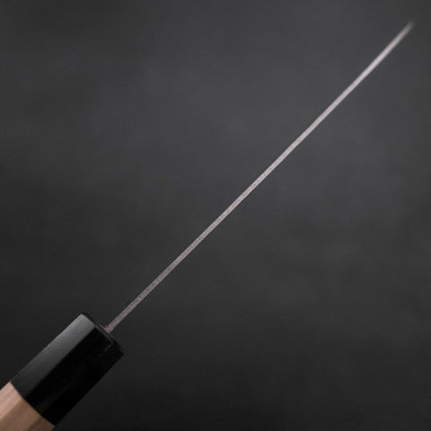 Santoku Silver Steel #3 Nashiji Buffalo Magnolia Handle 165mm-[Musashi]-[Japanese-Kitchen-Knives]