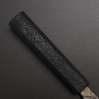Santoku Silver Steel #3 Nashiji Damascus Black Ishime Urushi Handle 165mm-[Musashi]-[Japanese-Kitchen-Knives]