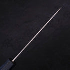 Santoku Silver Steel #3 Nashiji Dark Blue Handle 165mm-[Musashi]-[Japanese-Kitchen-Knives]
