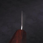Santoku Silver Steel #3 Nashiji Purple Urushi Handle 165mm-[Musashi]-[Japanese-Kitchen-Knives]